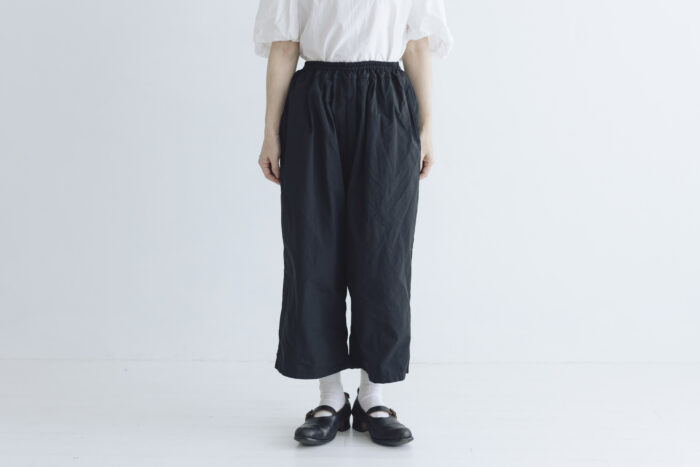 GARMENT DYE GUM PANTS balck 1