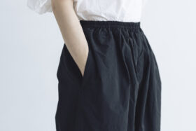 GARMENT DYE GUM PANTS balck 4