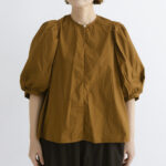 G.D T BIG BALLOON SLEEVE BLOUSE brown