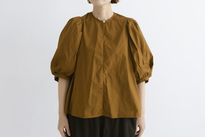 G.D T BIG BALLOON SLEEVE BLOUSE brown 1