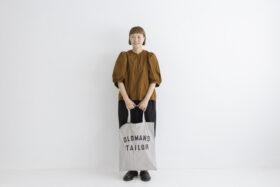 G.D T BIG BALLOON SLEEVE BLOUSE brown 6