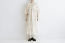 GARMENT DYE LAWN SMOCK DRESS 1