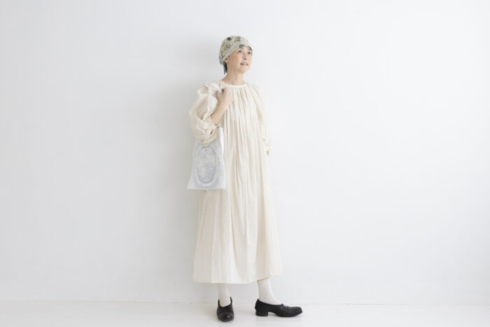 GARMENT DYE LAWN SMOCK DRESS 5