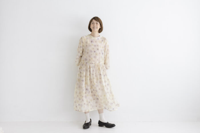 調和：押し花のワンピース smoky pink 6