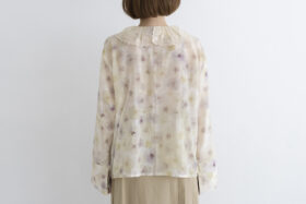 調和：押し花のブラウス smoky pink 3