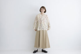 調和：押し花のブラウス smoky pink 6