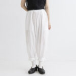 GARMENT DYE LAWN PETTICOAT PANTS white