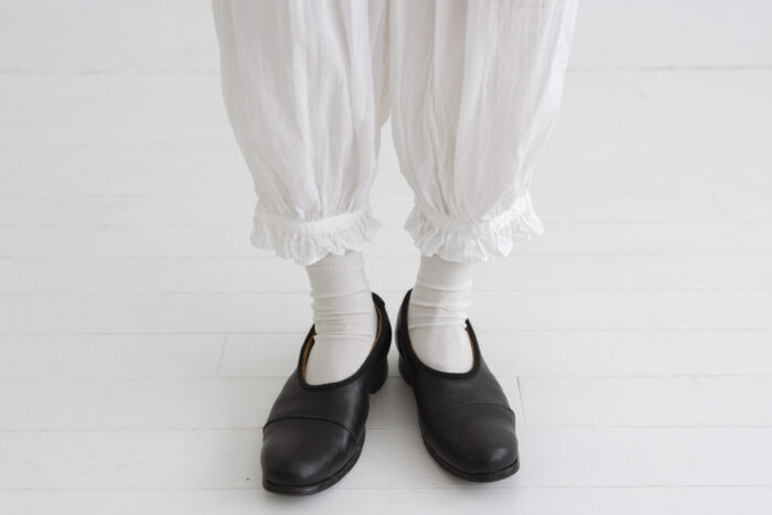 GARMENT DYE LAWN PETTICOAT PANTS white 5