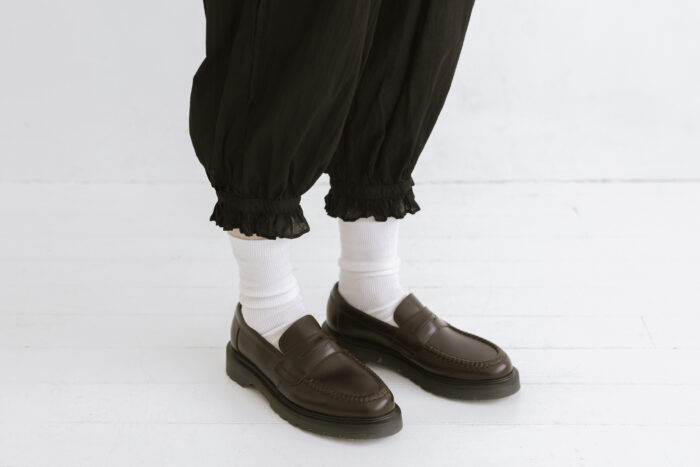 GARMENT DYE LAWN PETTICOAT PANTS black 4