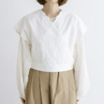 SCALLOPED CACHECOEUR BLOUSE