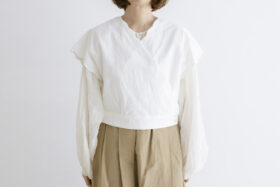 SCALLOPED CACHECOEUR BLOUSE 1