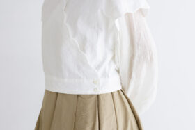 SCALLOPED CACHECOEUR BLOUSE 5
