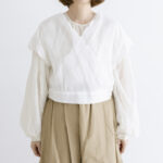 C.O SCALLOPED CACHECOEUR BLOUSE
