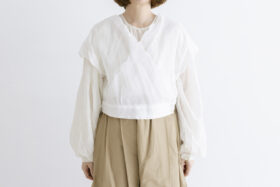 C.O SCALLOPED CACHECOEUR BLOUSE 1