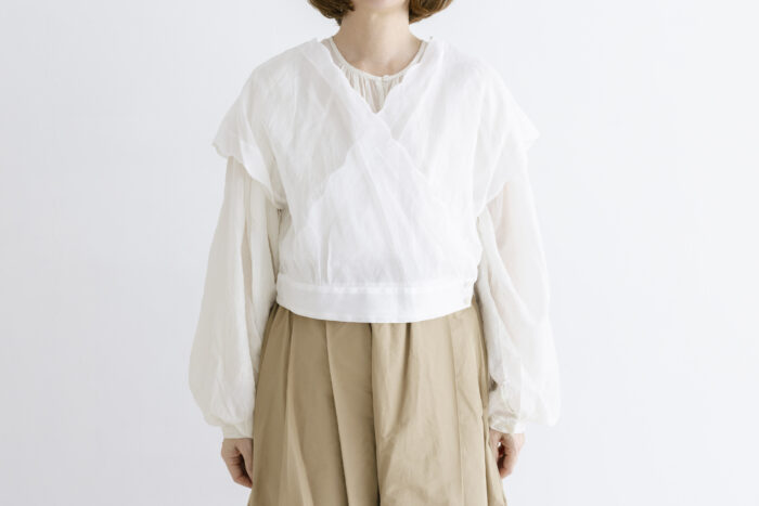 C.O SCALLOPED CACHECOEUR BLOUSE 1