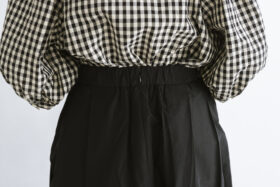 C/PE.T TUCK LONG SKIRT black 5
