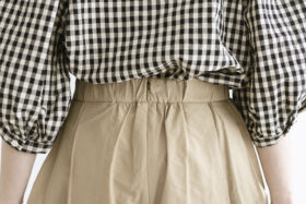 C/PE.T TUCK LONG SKIRT beige 4