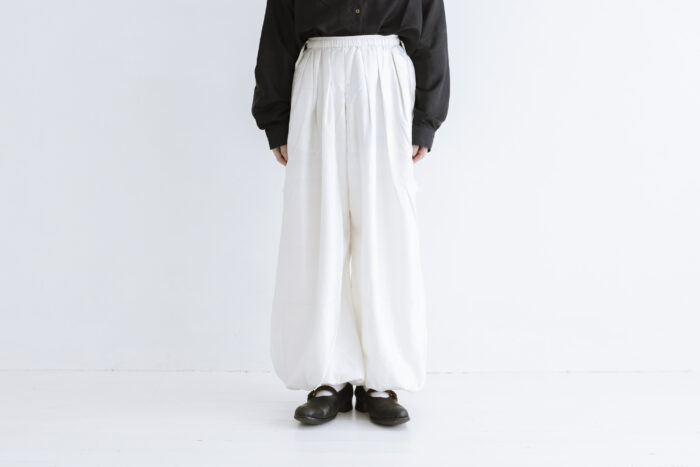 BN 2553 Tuck Gather Ballon PantsPants white 1