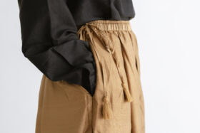 BN 2553 Tuck Gather Ballon PantsPants brown 4