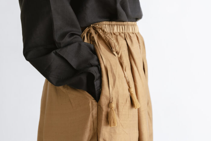 BN 2553 Tuck Gather Ballon PantsPants brown 4