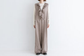 予約 G1172 ameri FRILL SALOPETTE greige 4月初〜5月初 1 予約 G1172 ameri FRILL SALOPETTE greige 4月初〜5月初 1