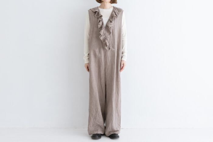 予約 G1172 ameri FRILL SALOPETTE greige 4月初〜5月初 1 予約 G1172 ameri FRILL SALOPETTE greige 4月初〜5月初 1