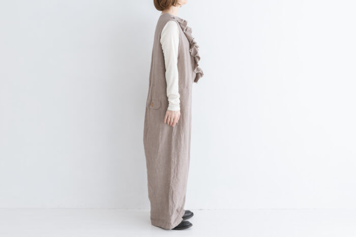 予約 G1172 ameri FRILL SALOPETTE greige 4月初〜5月初 2 予約 G1172 ameri FRILL SALOPETTE greige 4月初〜5月初 2