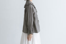 予約 G1160 ameri ANTIQUE FRILL BLOUSE fade gray 3月初〜4月初 2 予約 G1160 ameri ANTIQUE FRILL BLOUSE fade gray 3月初〜4月初 2