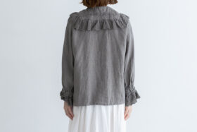 予約 G1160 ameri ANTIQUE FRILL BLOUSE fade gray 3月初〜4月初 3 予約 G1160 ameri ANTIQUE FRILL BLOUSE fade gray 3月初〜4月初 3