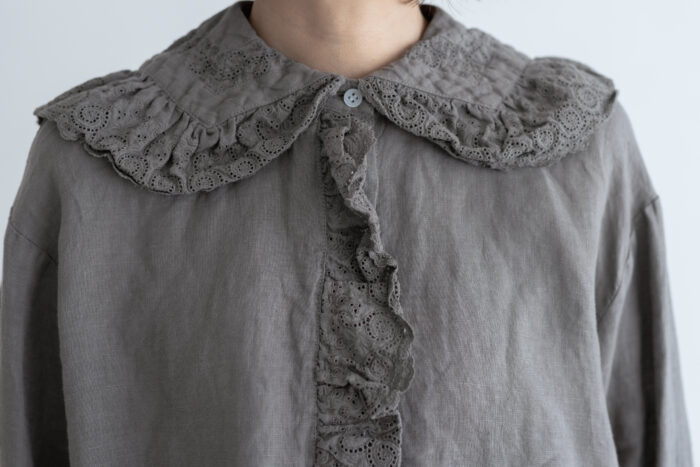 予約 G1160 ameri ANTIQUE FRILL BLOUSE fade gray 3月初〜4月初 4 予約 G1160 ameri ANTIQUE FRILL BLOUSE fade gray 3月初〜4月初 4