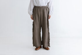 予約 G1026M LIGHT MOCHA DENIM VIVIENNE PANTS mocha 4月末〜5月末 1