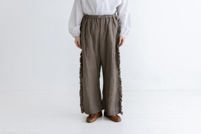 予約 G1026M LIGHT MOCHA DENIM VIVIENNE PANTS mocha 4月末〜5月末 1