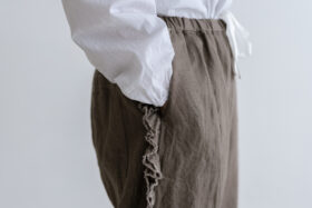 予約 G1026M LIGHT MOCHA DENIM VIVIENNE PANTS mocha 4月末〜5月末 4
