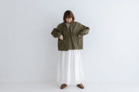 予約 R340 HEM LACE OVERWRAPED SKIRT offwhite  2月中〜3月中 6