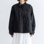 予約 G1149 ameri FRILL MODERNIST JAKET black 2月中〜3月中