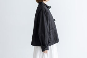 予約 G1149 ameri FRILL MODERNIST JAKET black 2月中〜3月中 2