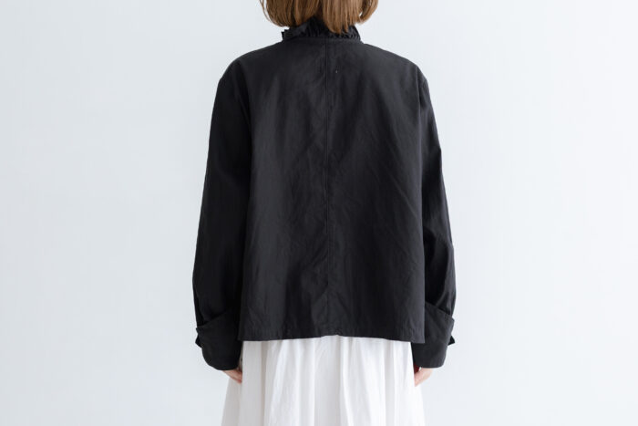 予約 G1149 ameri FRILL MODERNIST JAKET black 2月中〜3月中 3