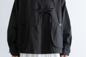 予約 G1149 ameri FRILL MODERNIST JAKET black 2月中〜3月中 5