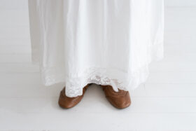 予約 R340 HEM LACE OVERWRAPED SKIRT offwhite  2月中〜3月中 5