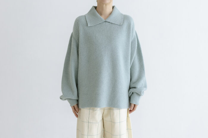 場所を感じる：ポロセーター fog blue 1