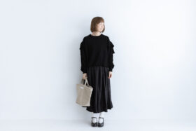 Shida frill skipper pullover  black 6
