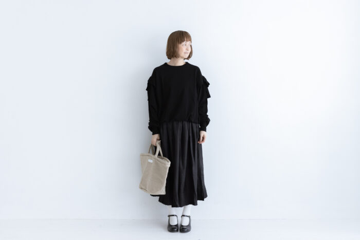 Shida frill skipper pullover  black 6