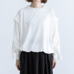 Shida frill skipper pullover  white