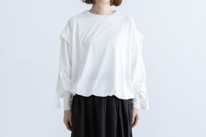 Shida frill skipper pullover  white 1