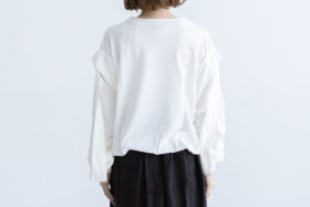 Shida frill skipper pullover  white 3