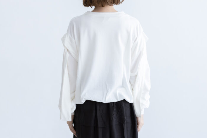 Shida frill skipper pullover  white 3