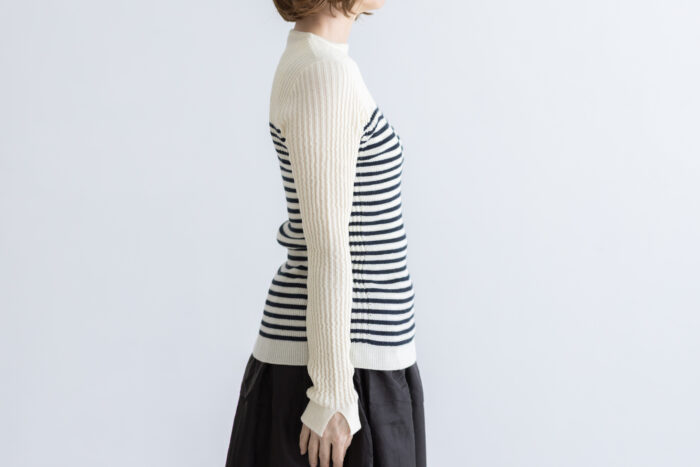 存在すること ニットプルオーバー border 2