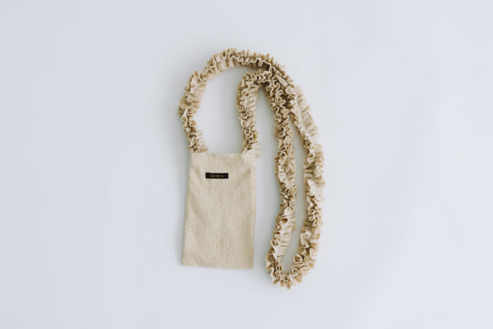 C/W FRILL SHOULDER BAG natural 1