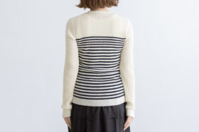 存在すること ニットプルオーバー border 3