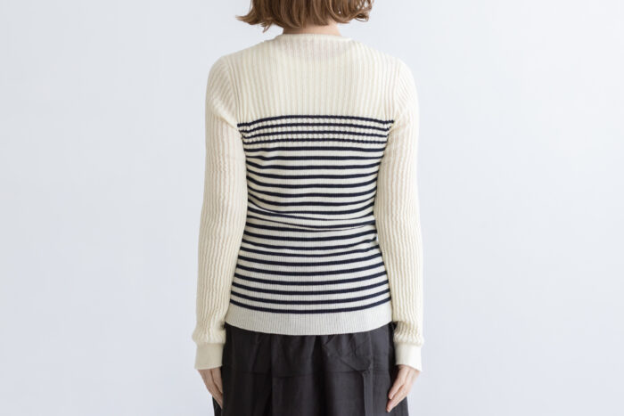 存在すること ニットプルオーバー border 3